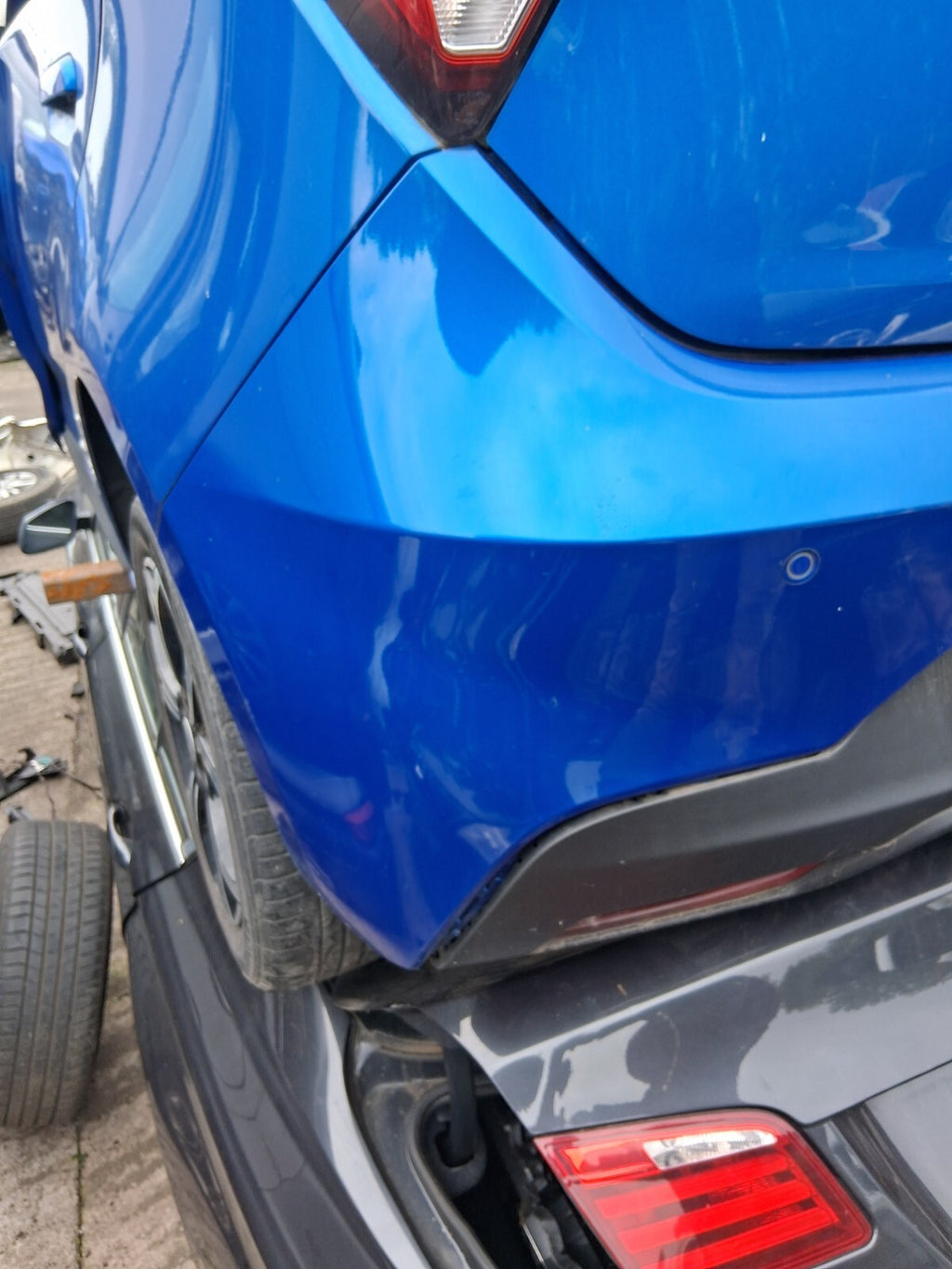 2021 MG 3 MK2 EXCLUSIVE FACELIFT REAR COMPLETE BUMPER REGAL MOUNTAIN BLUE 5JSJ