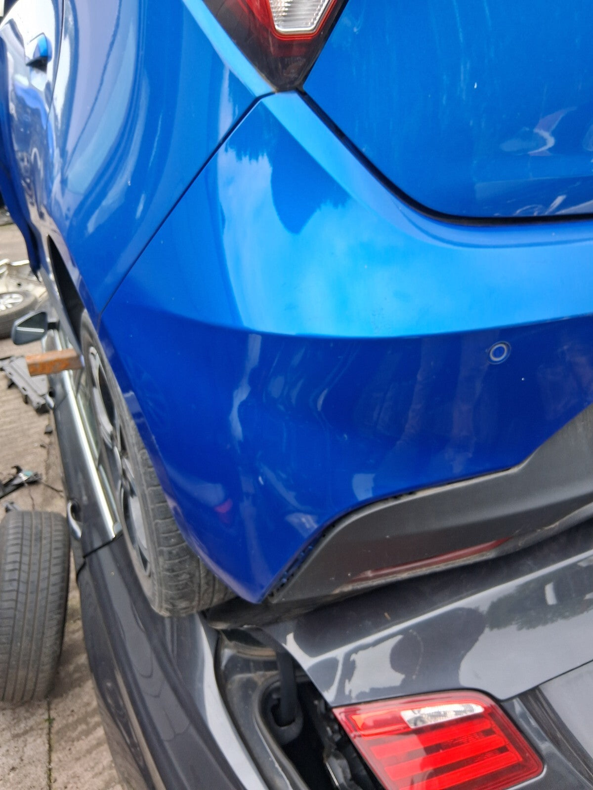 2021 MG 3 MK2 EXCLUSIVE FACELIFT REAR COMPLETE BUMPER REGAL MOUNTAIN BLUE 5JSJ