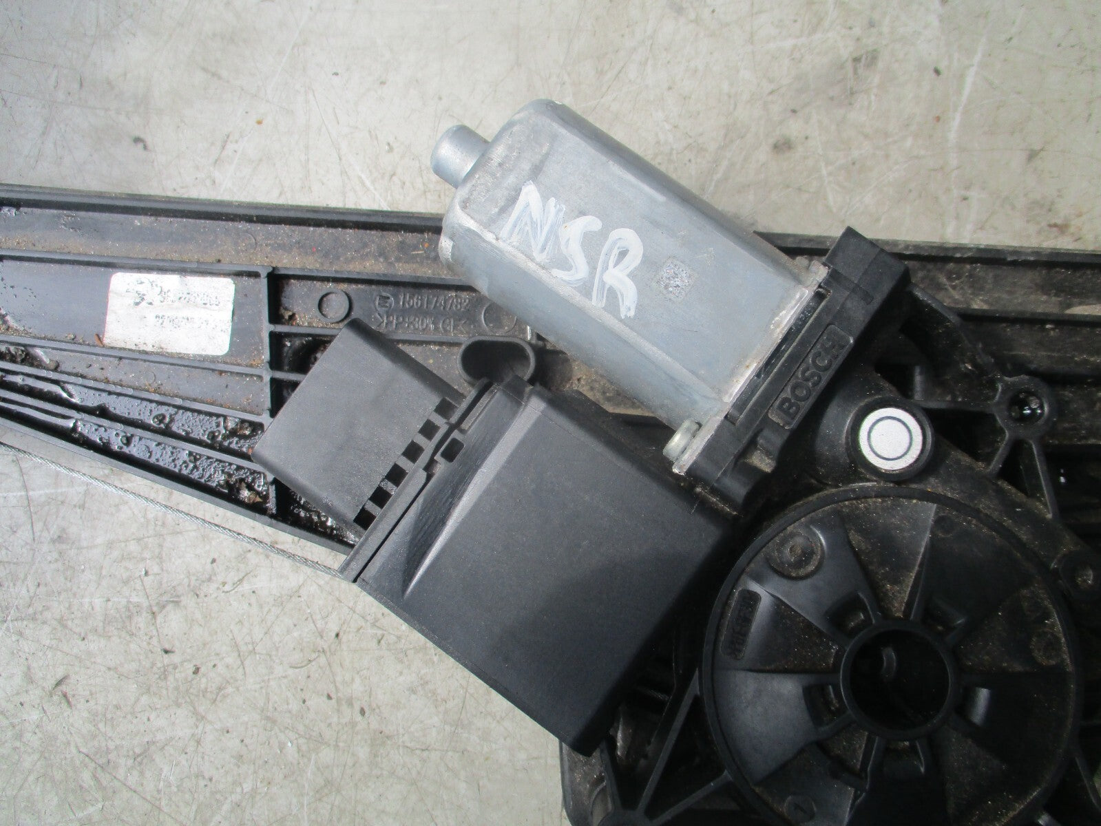 2019 CITROEN C4 CACTUS NSR REAR PASSENGER SIDE WINDOW MECHANISM 156174782