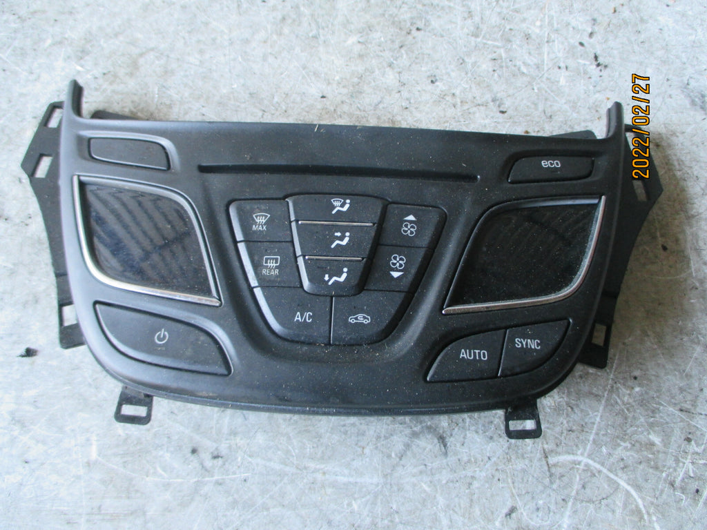 VAUXHALL INSIGNIA 2014 DIGITAL HEATER AC CLIMATE CONTROL PANEL 26202377