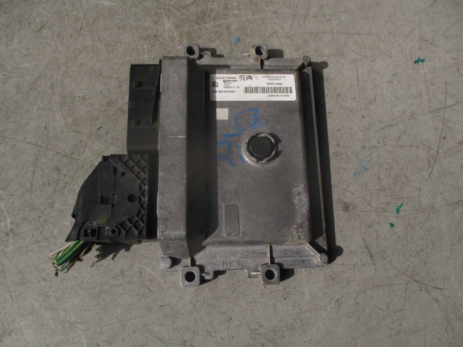 2021 CITROEN C3 1.2 PETROL ENGINE CONTROL UNIT ECU 9830510980