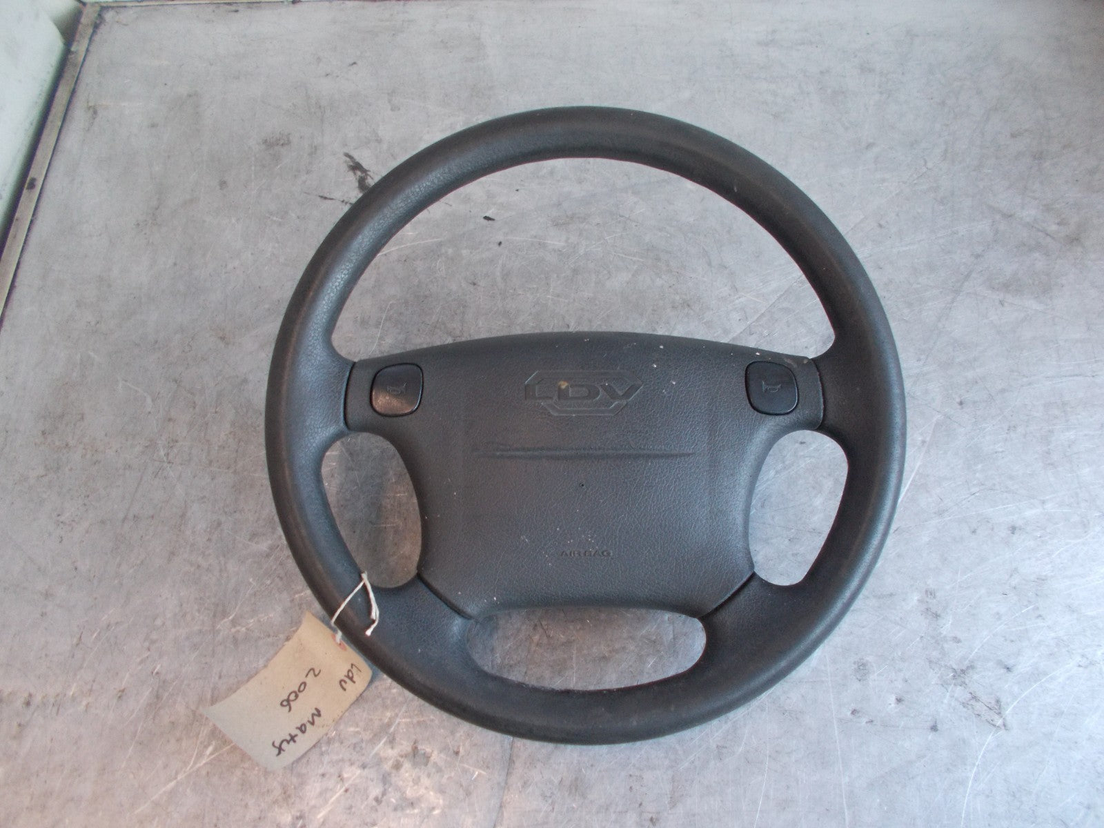 LDV MAXUS 2006 STEERING WHEEL BLACK WITH AIRBAG
