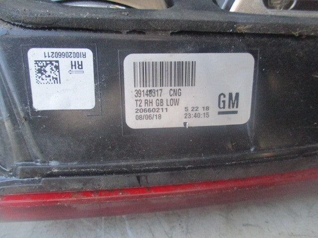 2019 VAUXHALL INSIGNIA OSR DRIVER SIDE REAR INNER TAIL LIGHT 39148317