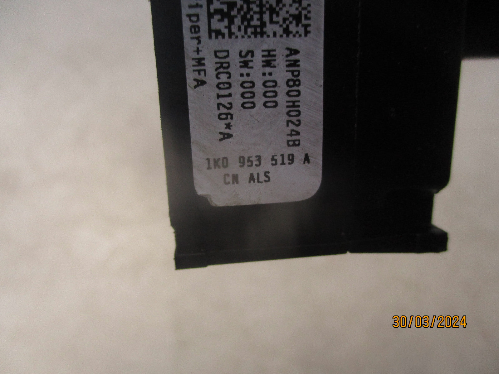 2005 VOLKSWAGEN GOLF MK5 WIPER AND INDICATOR STALKS 1K0953519A 1K0953513A