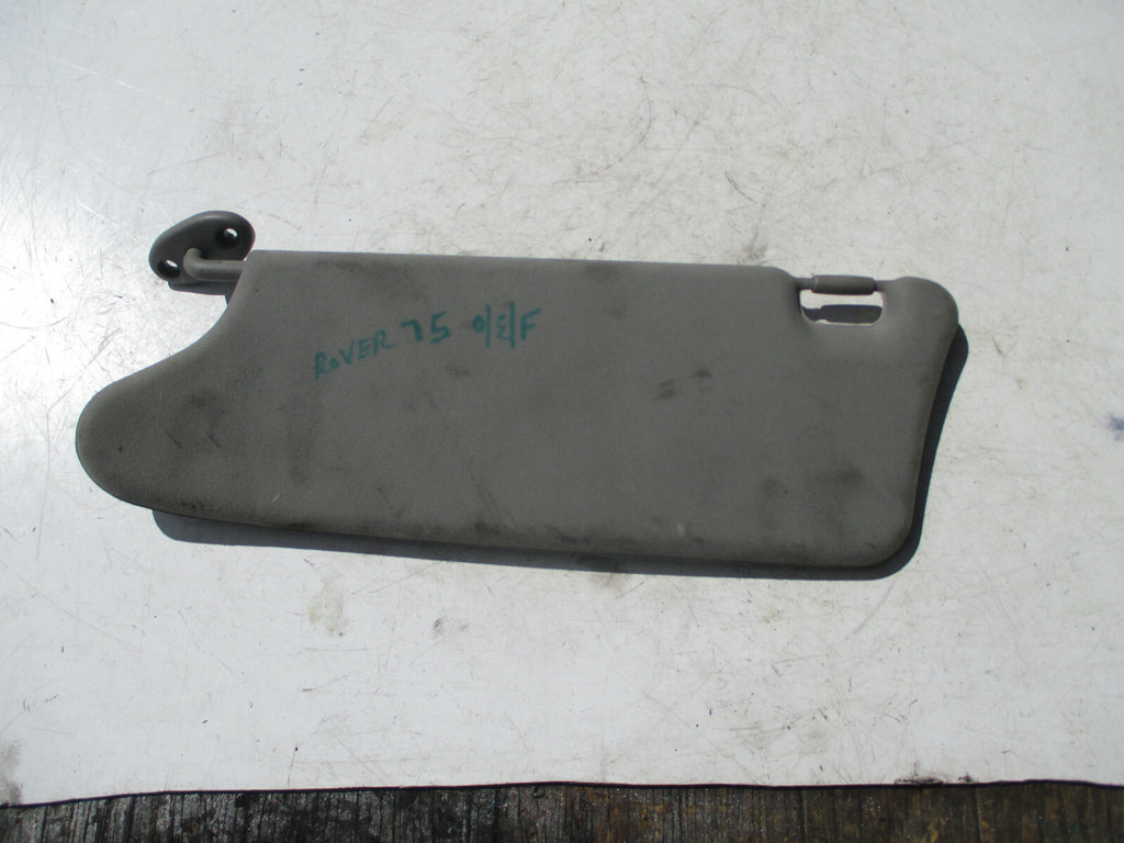 ROVER 75 2003 OSF DRIVER SIDE FRONT SUN SHADE VISOR ASSEMBLY GREY
