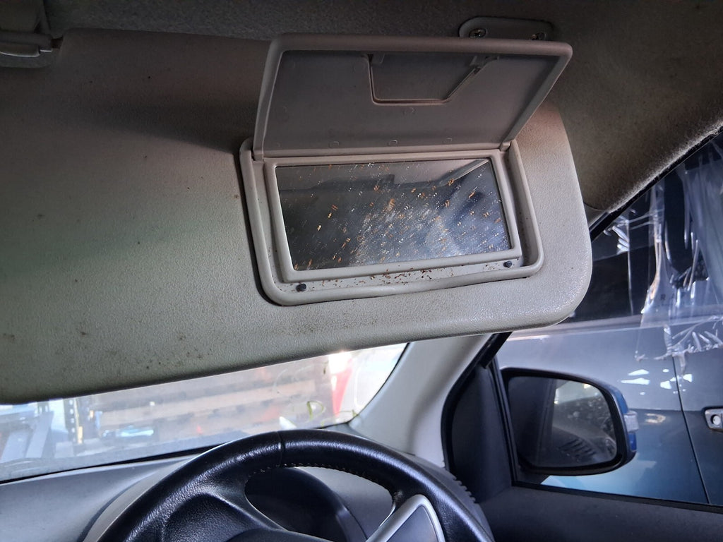 2016 MITSUBISHI MIRAGE MK6 OSF DRIVER SIDE RIGHT FRONT INTERIOR SUN VISOR