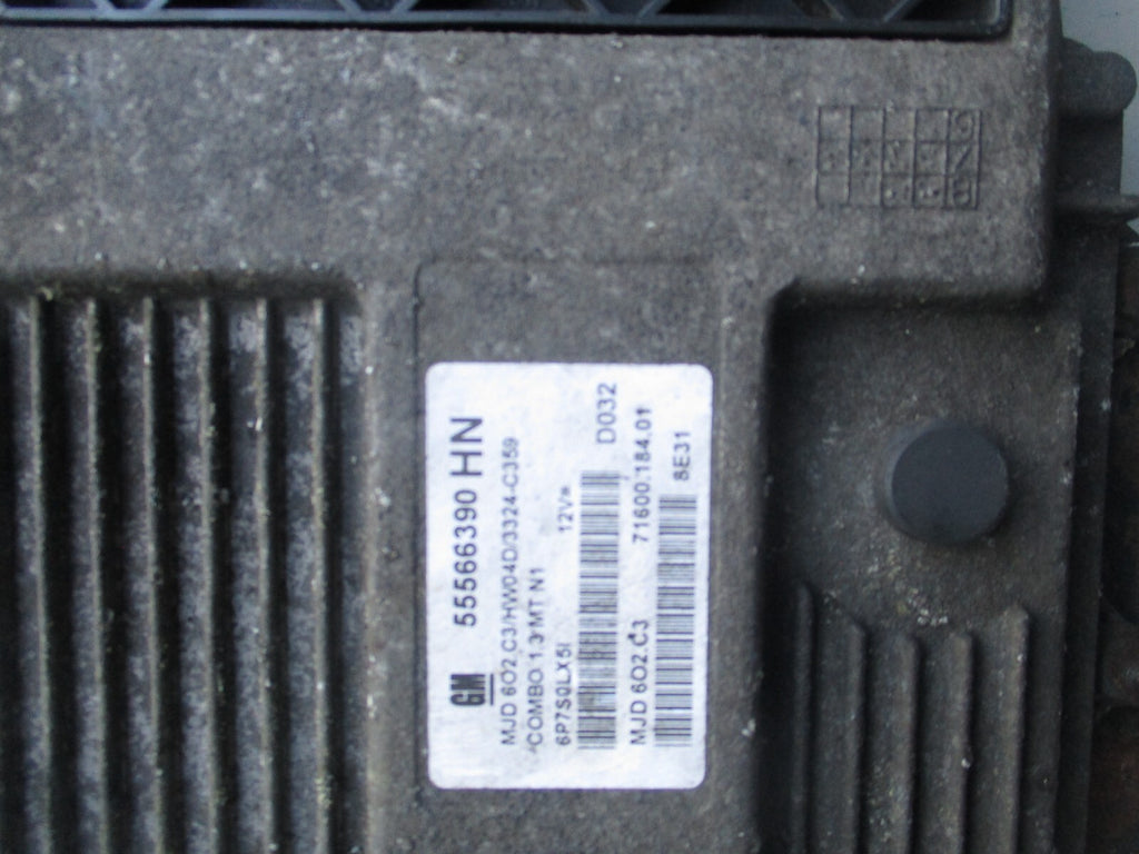 2007 VAUXHALL COMBO C 1.3 DIESEL ECU ENGINE CONTROL MODULE 55566390