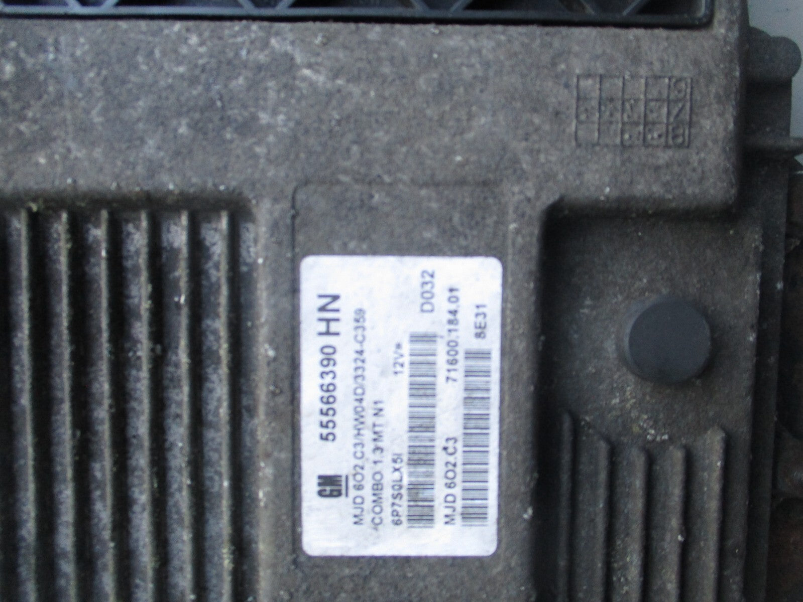 2007 VAUXHALL COMBO C 1.3 DIESEL ECU ENGINE CONTROL MODULE 55566390