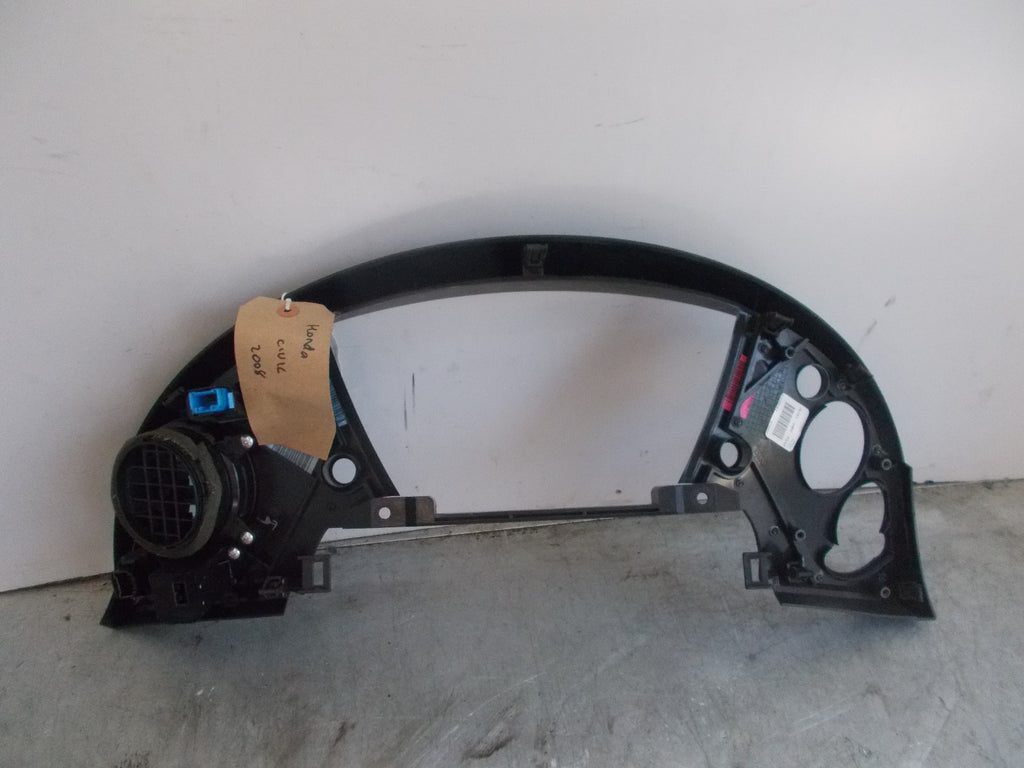 HONDA CIVIC 2008 MK8 SPEEDO CLOCKS SURROUND VENT VSA START STOP SWITCH ASSEMBLY