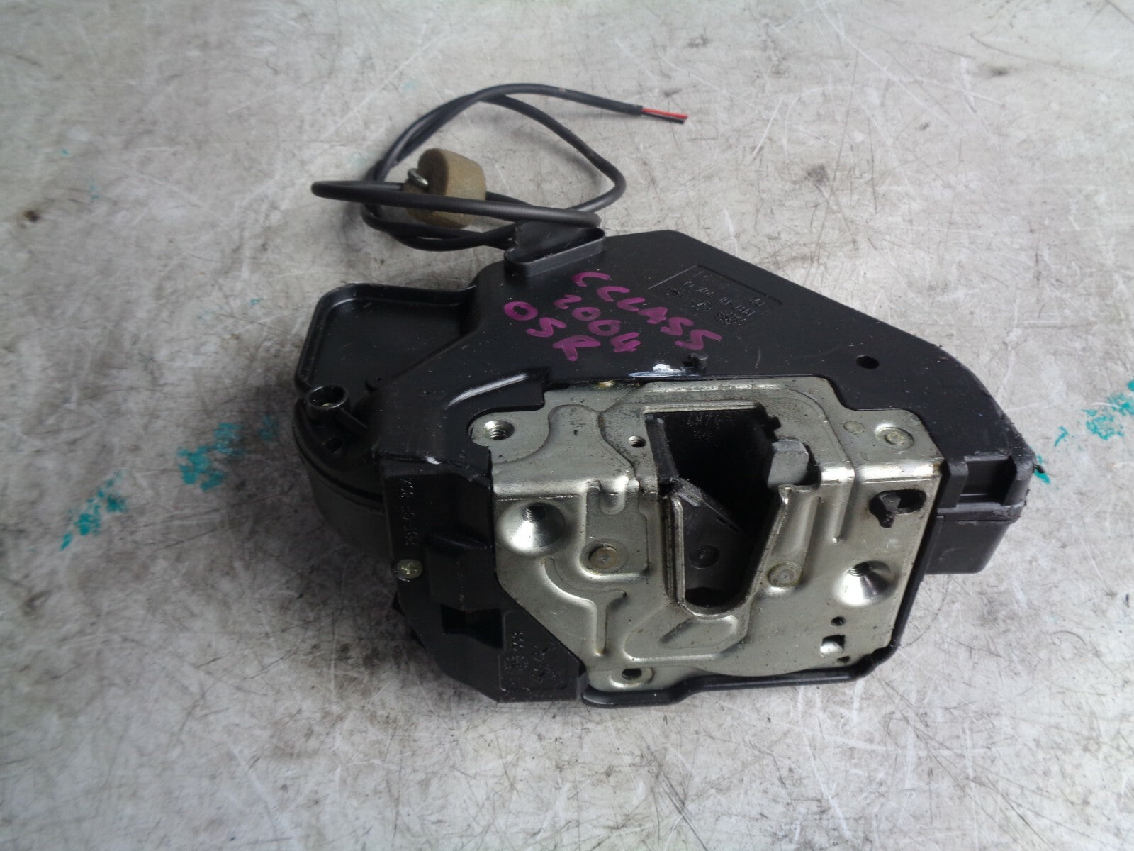 MERCEDES BENZ C-CLASS 2004 OSR DRIVER SIDE REAR DOOR LOCK MECHANISM