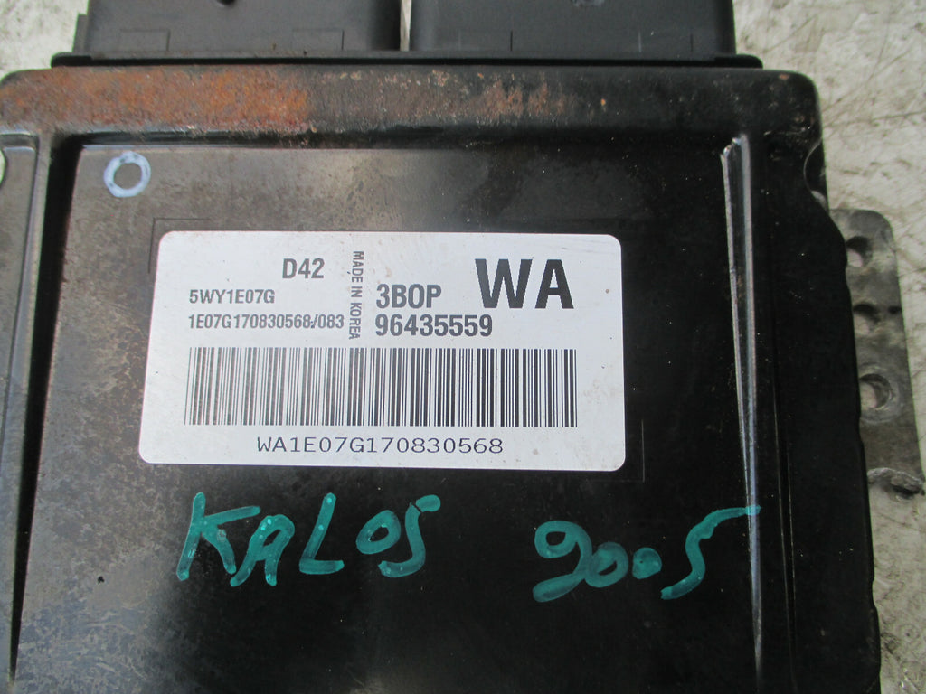 CHEVROLET KALOS 2007 1.2 PETROL ECU ENGINE CONTROL MODULE UNIT 96435559