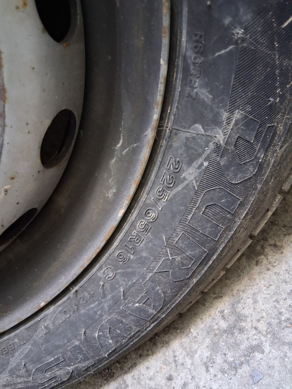 2024 RENAULT MASTER MK3 16 INCH STEEL WHEEL WITH TYRE 225/65R16 REF 3