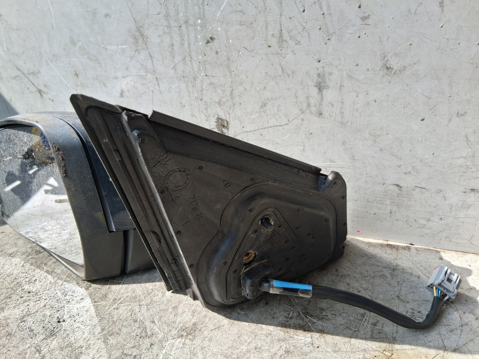 FORD MONDEO MK4 2008 NS PASSENGER SIDE LEFT WING MIRROR BLUE 024384