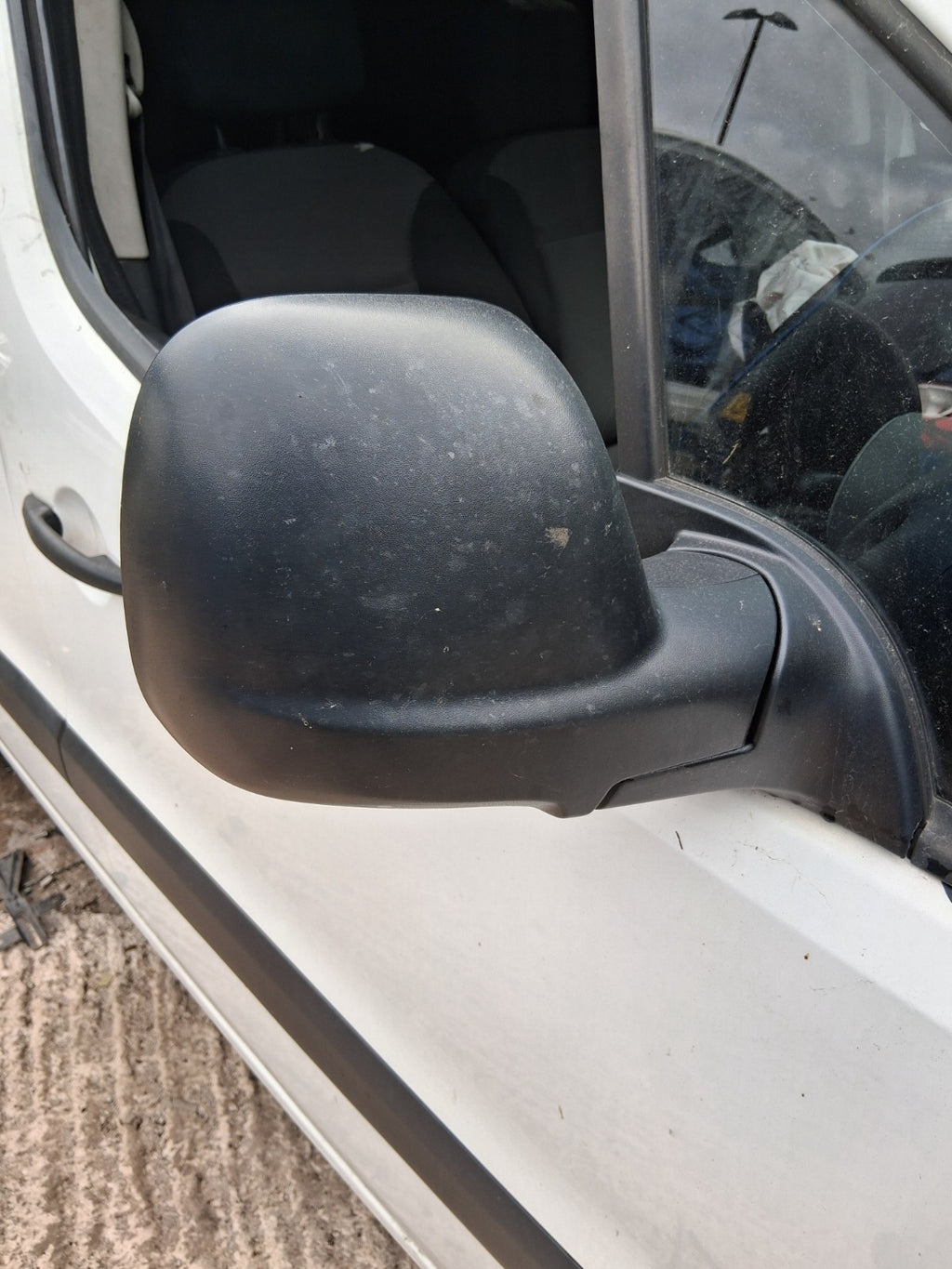 2017 PEUGEOT PARTNER MK2 OSF DRIVER SIDE FRONT RIGHT WING MIRROR BLACK