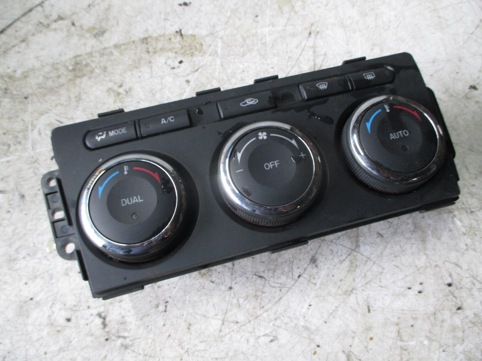 MAZDA 6 2010 HEATER AC CLIMATE CONTROL SWITCH PANEL