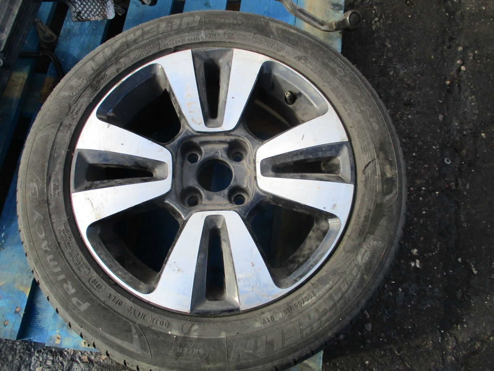2020 CITROEN C3 MK3 16 INCH ALLOY WHEEL & TYRE DIAMOND CUT 205/55R16 9813075077
