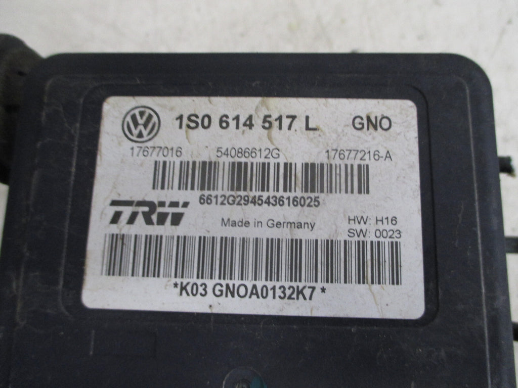 SKODA CITIGO 2015 1.0 PETROL ABS PUMP MODULATOR 1S0614517L