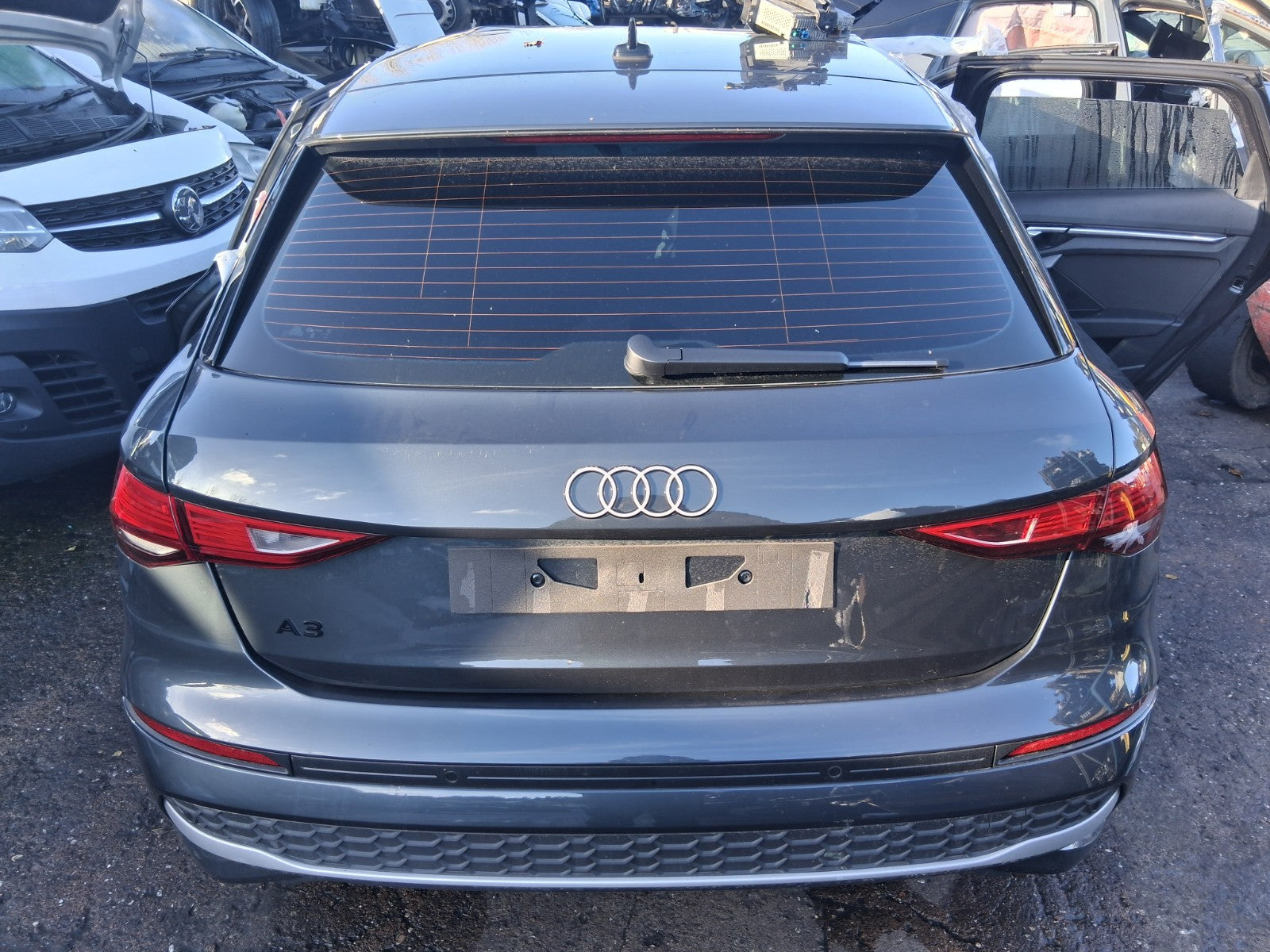 2025 AUDI A3 8Y HATCHBACK FACELIFT COMPLETE REAR END MANHATTAN GREY LX7L