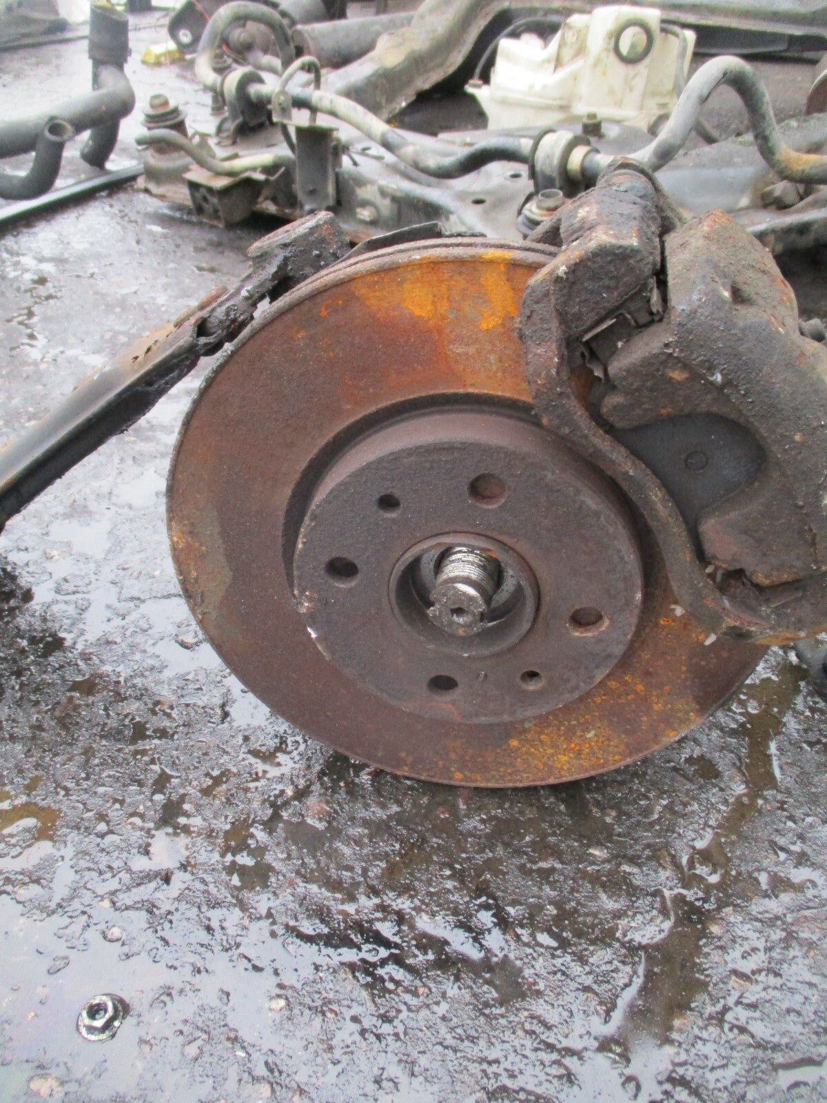 2015 PEUGEOT BIPPER 1.3 DIESEL NSF PASSENGER SIDE HUB, DRIVE SHAFT & WISH BONE