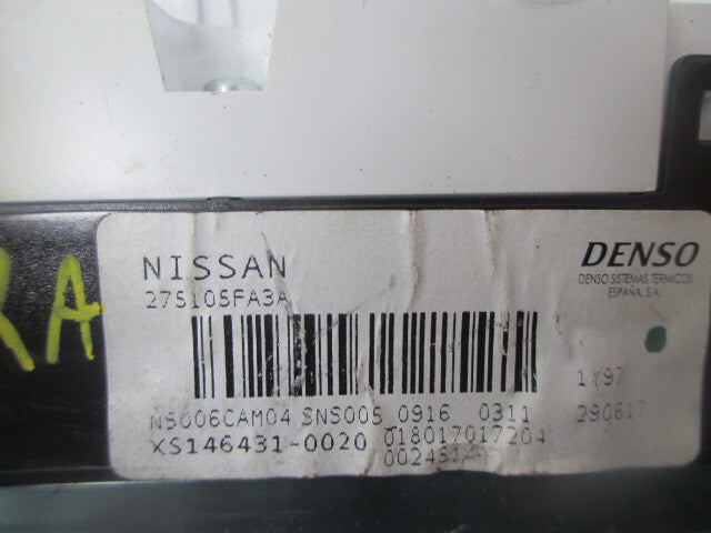 NISSAN MICRA K14 2017AC AIR CON HEAT CONTROL PANEL 275105FA3A