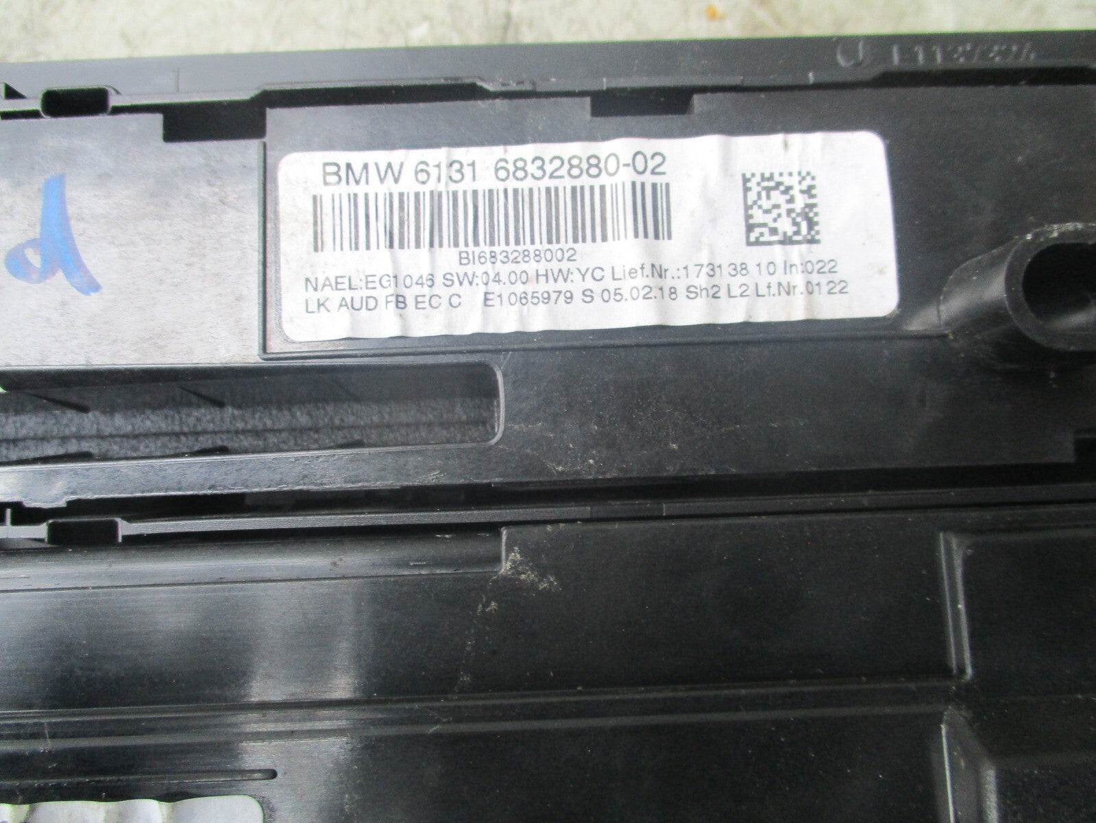 2008 BMW 320D AC AIR CON HEATER CLIMATE RADIO PANEL UNIT 9363545-02