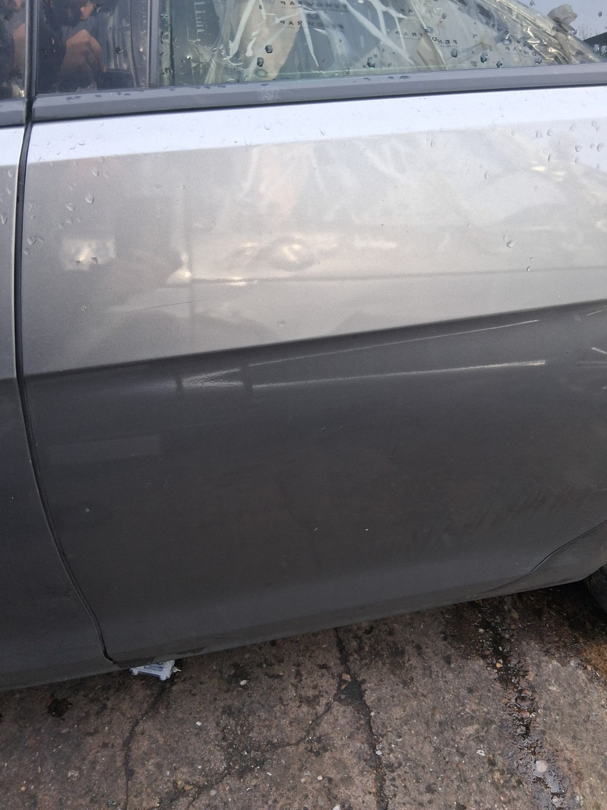 2016 VOLKSWAGEN GOLF MK7 OSR DRIVER SIDE REAR RIGHT BARE DOOR GREY