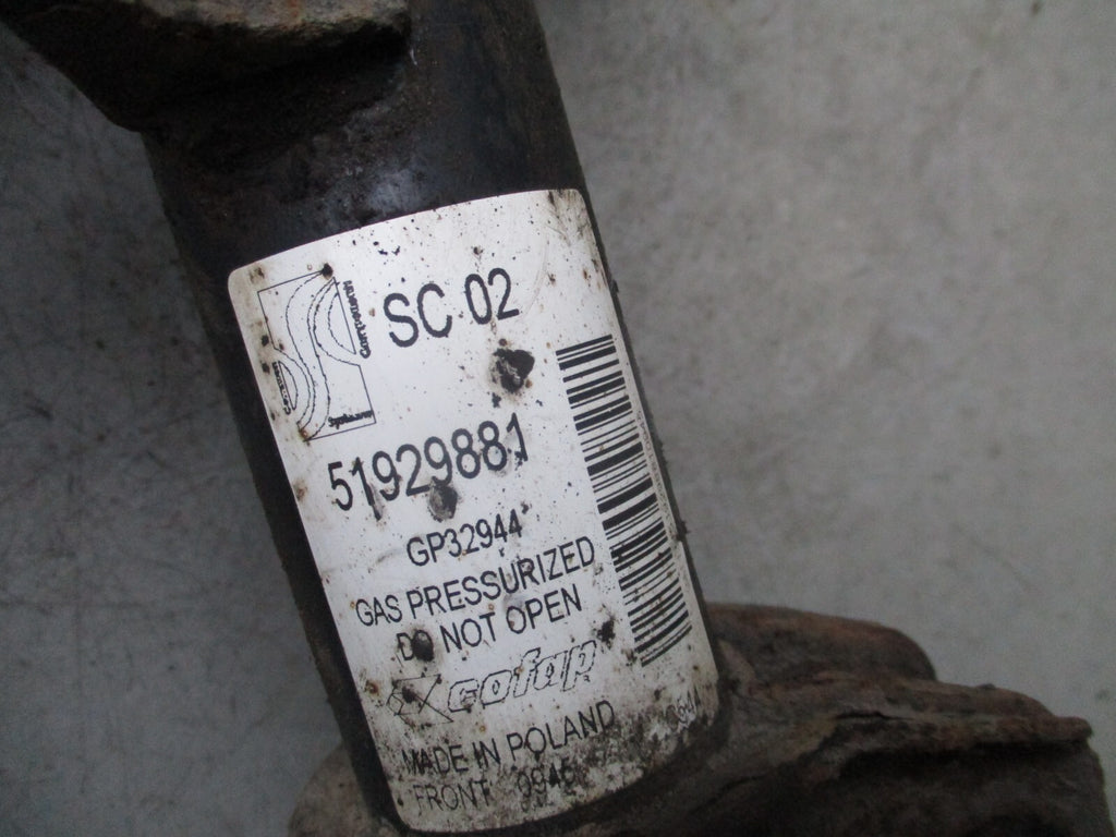 2014 PEUGEOT BIPPER 1.3 DIESEL NS PASSENGER SIDE FRONT SHOCK ABSORBER 51929881
