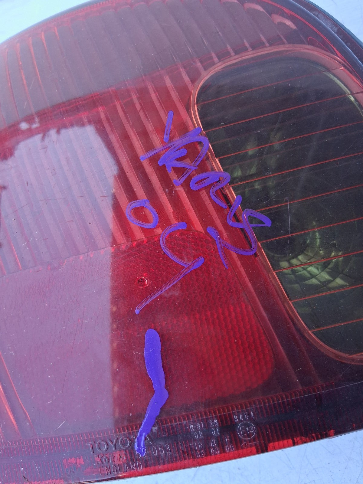 2004 TOYOTA YARIS MK1 NSR PASSENGER SIDE REAR TAIL LIGHT LAMP