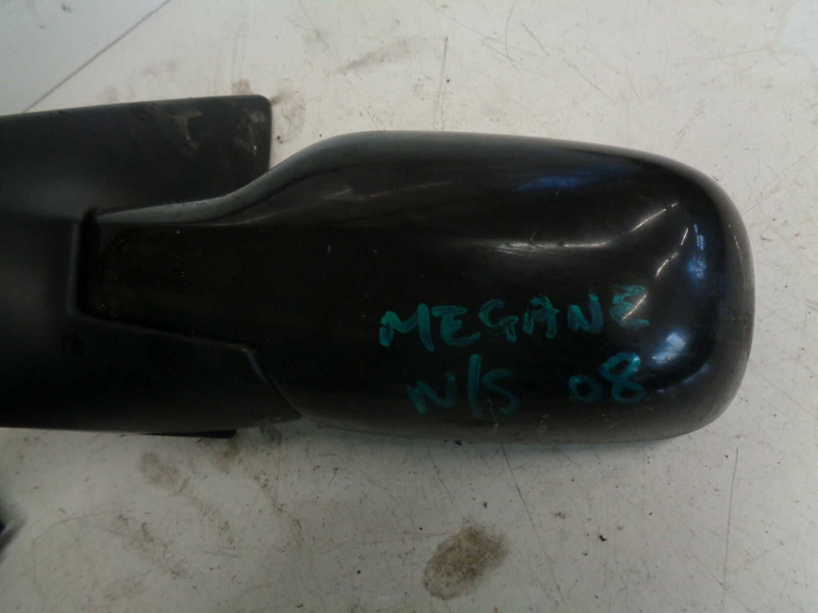 RENAULT MEGANE MK2 2008 NS ELECTRIC PASSENGER SIDE WING MIRROR BLACK