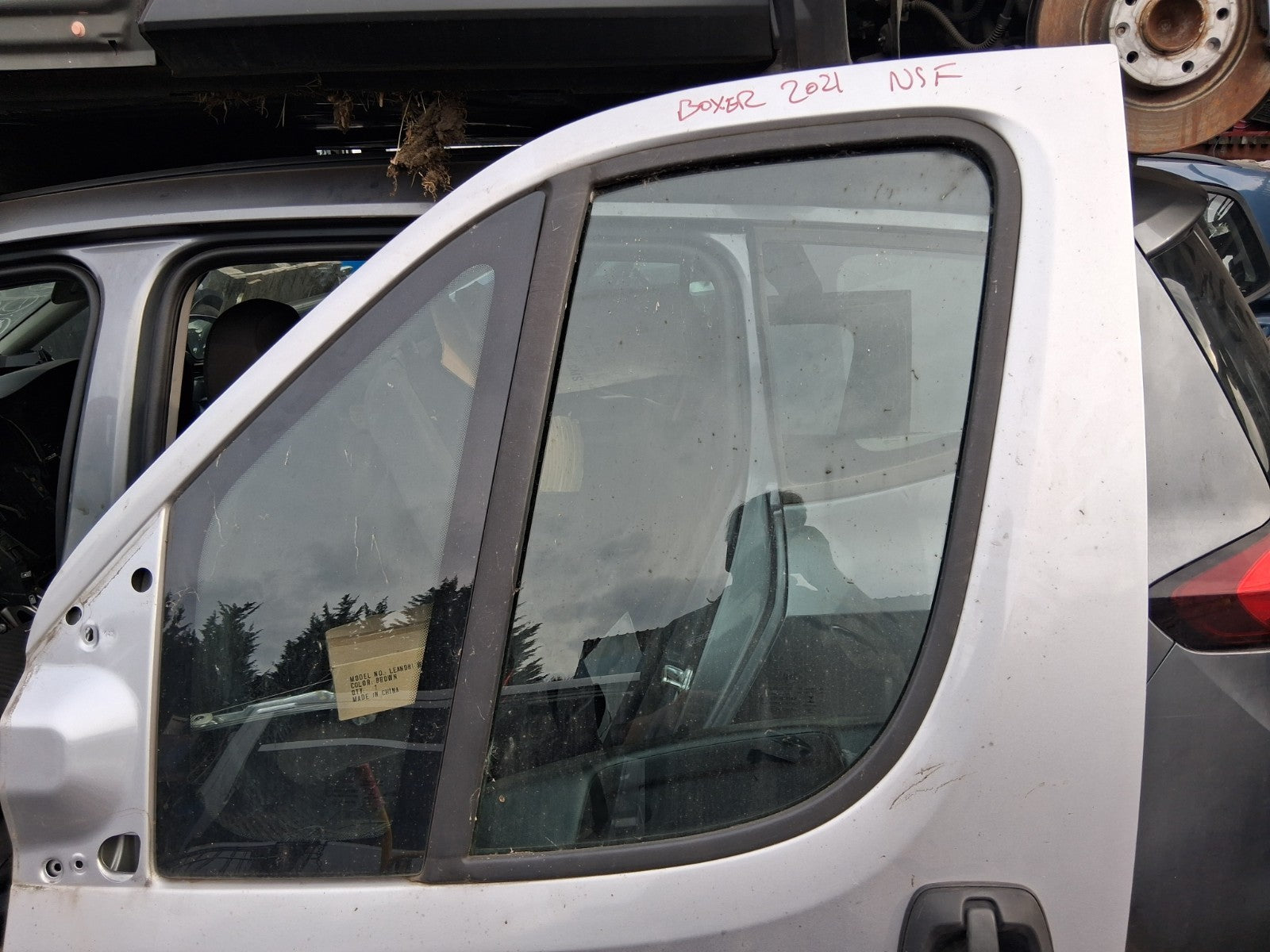 2021 PEUGEOT BOXER MK3 NSF PASSENGER SIDE LEFT FRONT BARE DOOR GREY