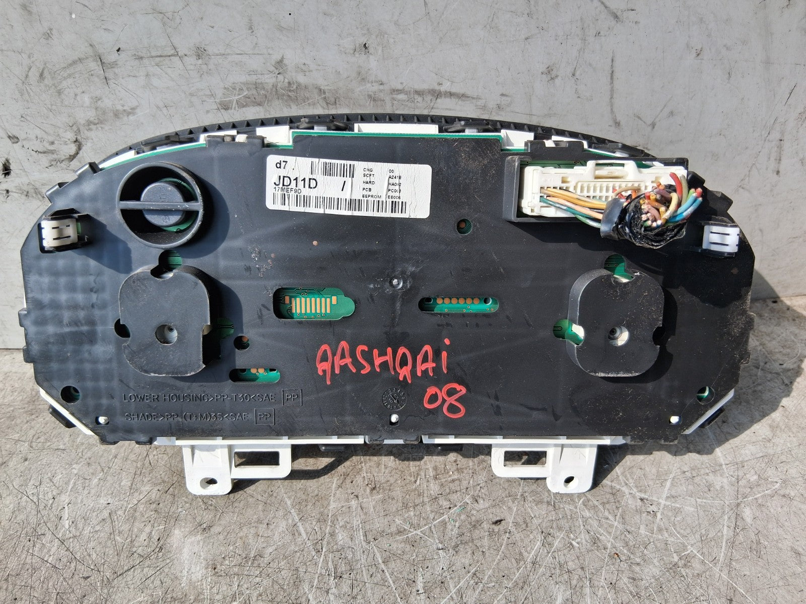 2008 NISSAN QASHQAI J10 MK1 1.6 PETROL SPEEDOMETER INSTRUMENT CLUSTER JD11D