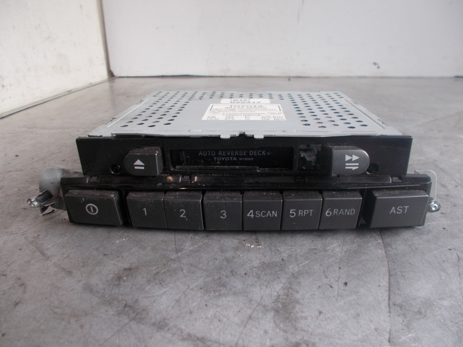 TOYOTA YARIS 2005 MK1 CASSETTE TAPE DECK 861200D070