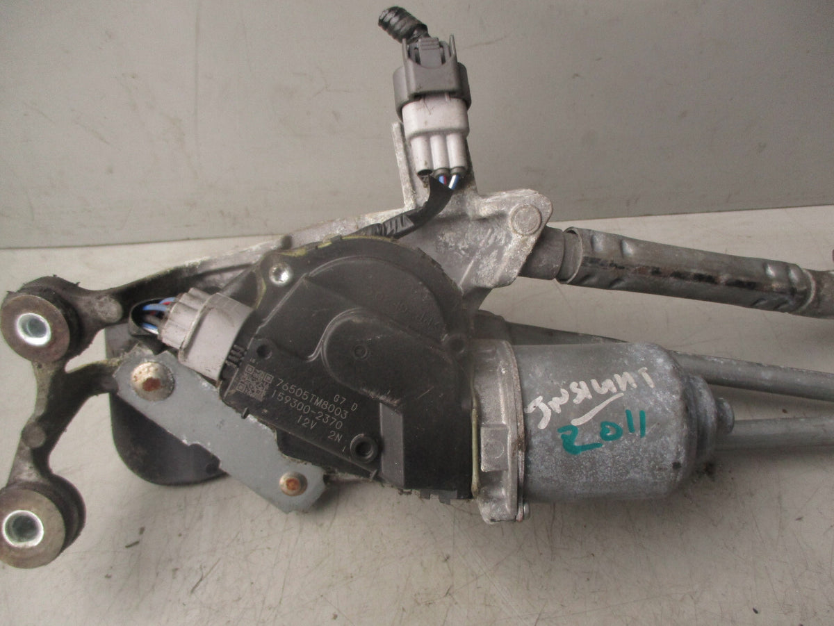 2011 HONDA INSIGHT ZE2 FRONT WIPER MOTOR & LINKAGE 76505TM8003