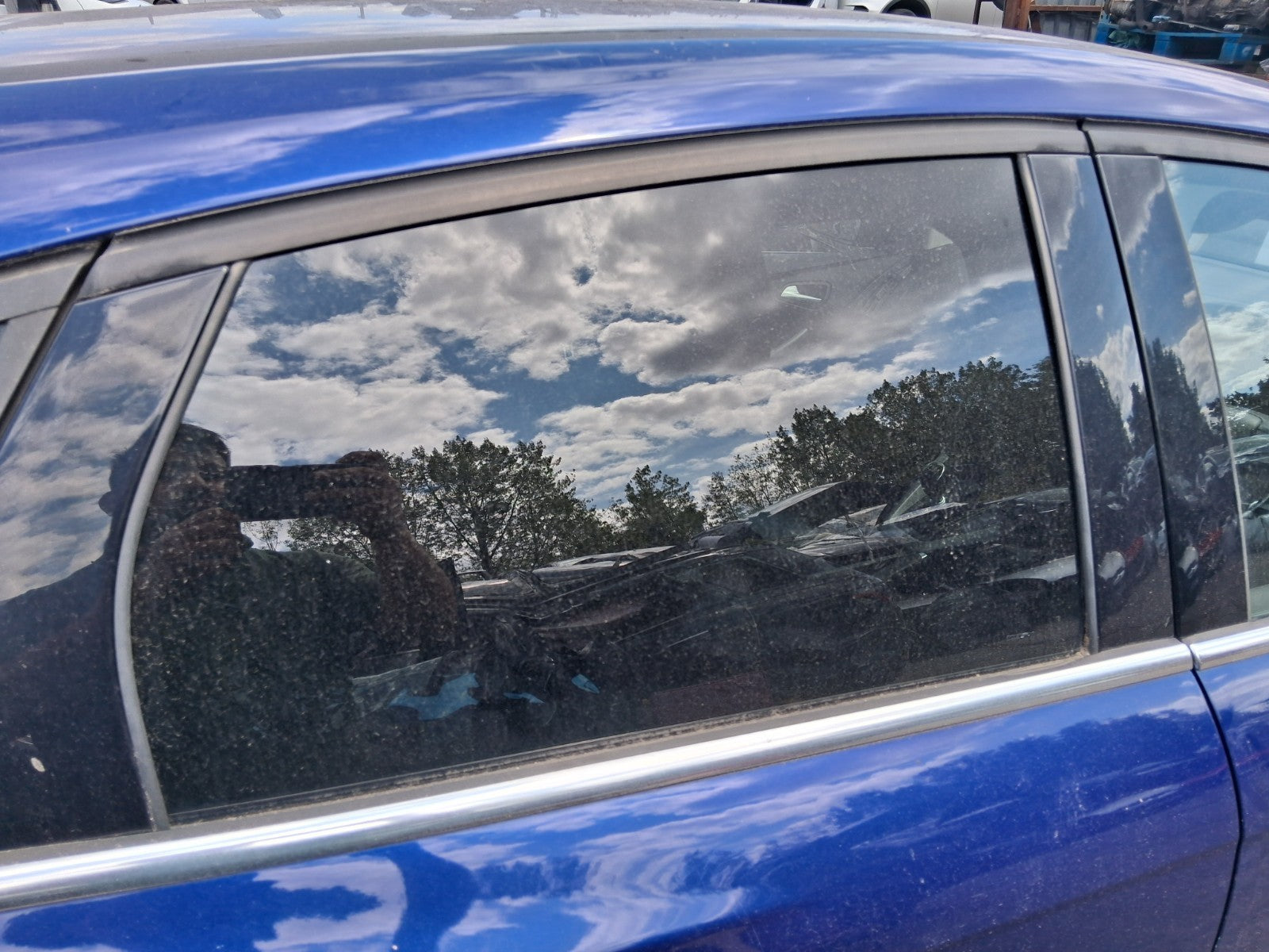 2015 FORD FOCUS MK3 OSR DRIVER SIDE REAR WINDOW GLASS