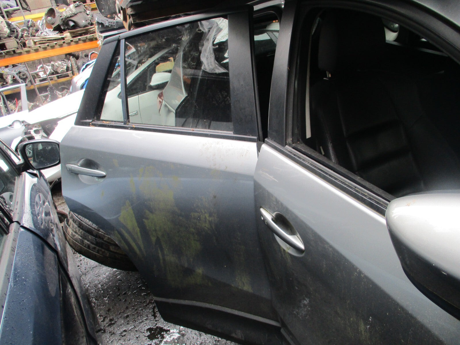 2013 MAZDA CX 5 MK1 OSR DRIVER SIDE REAR BARE DOOR LIQUID SILVER P38