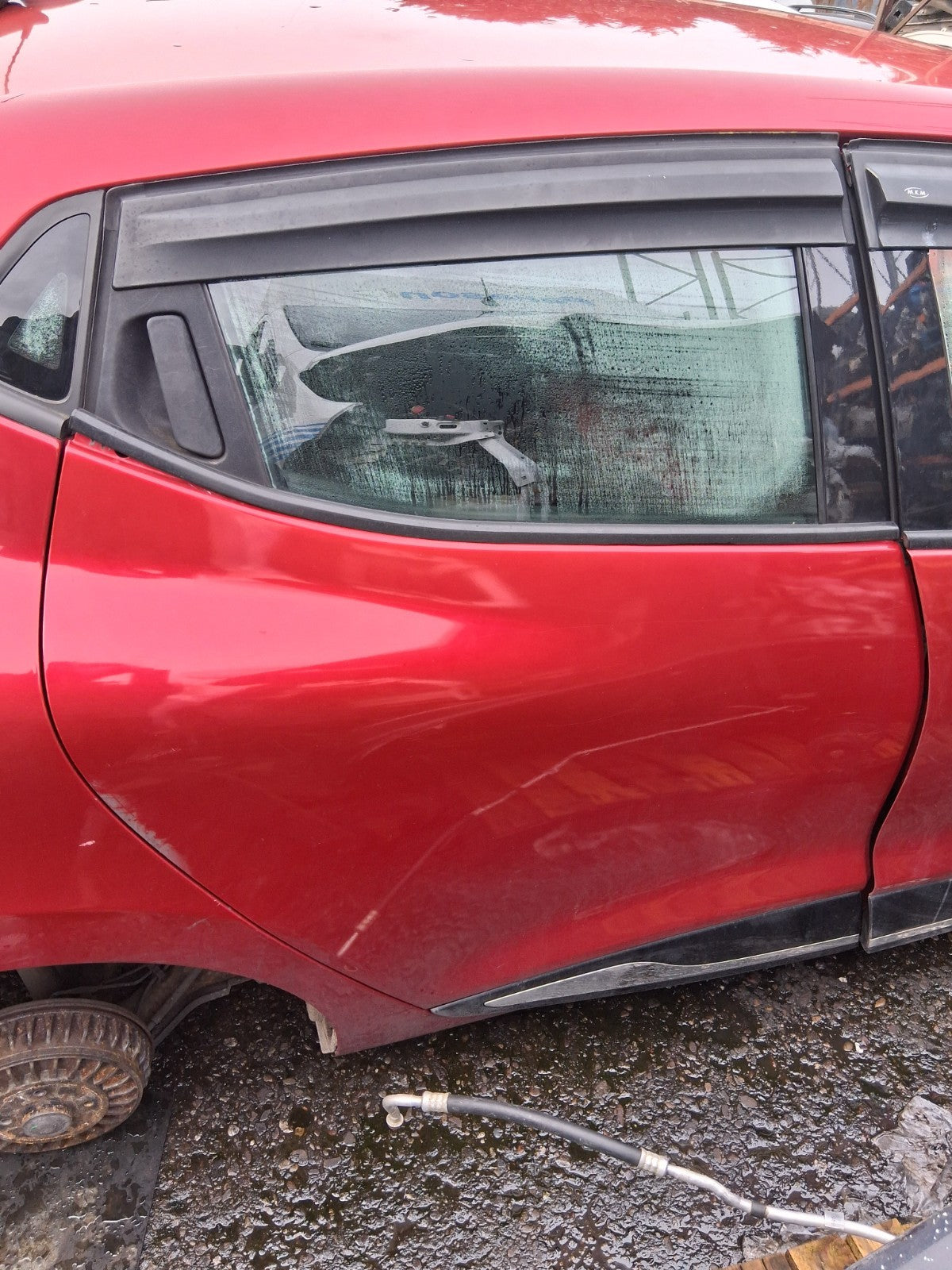 2013 RENAULT CLIO X98 MK4 OSR DRIVER SIDE REAR RIGHT BARE DOOR RED