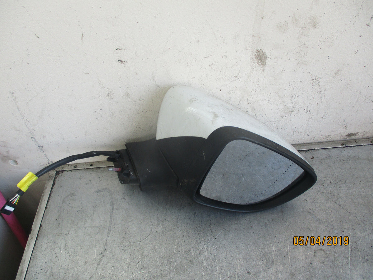 RENAULT CILO MK4 2017 OS DRIVER SIDE WING MIRROR ELECTRIC WHITE 963019404R