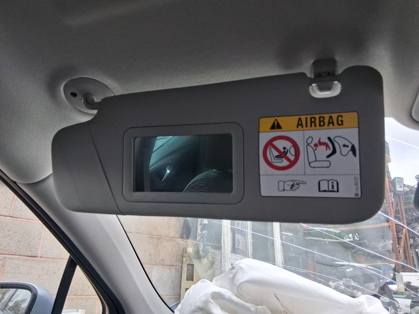 2019 VAUXHALL ASTRA K NSF PASSENGER SIDE FRONT LEFT SUN VISOR SHADE