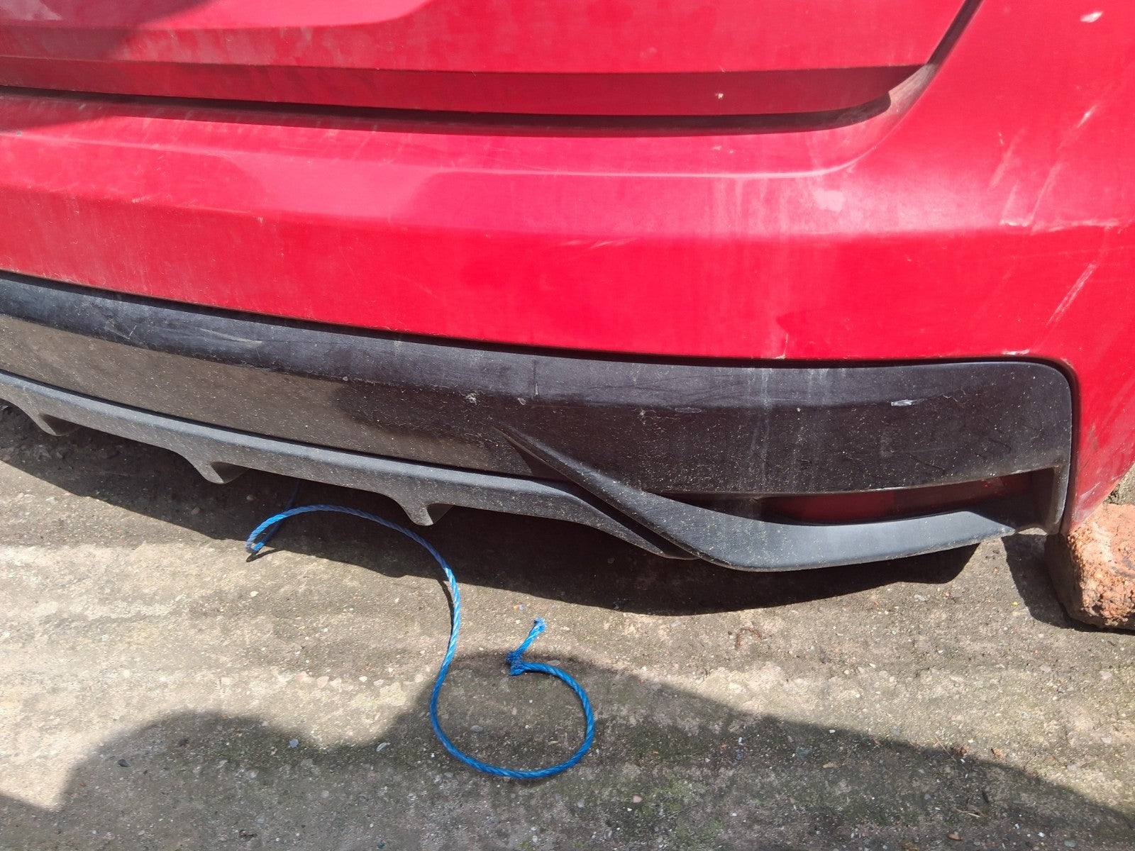 2016 HONDA CIVIC MK9 FACELIFT HATCHBACK COMPLETE REAR BUMPER MILANO RED R81