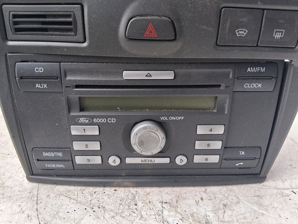 2006 FORD FIESTA MK6 CD PLAYER RADIO MULTIMEDIA AIR VENT HEAD UNIT 8S6118C815AA