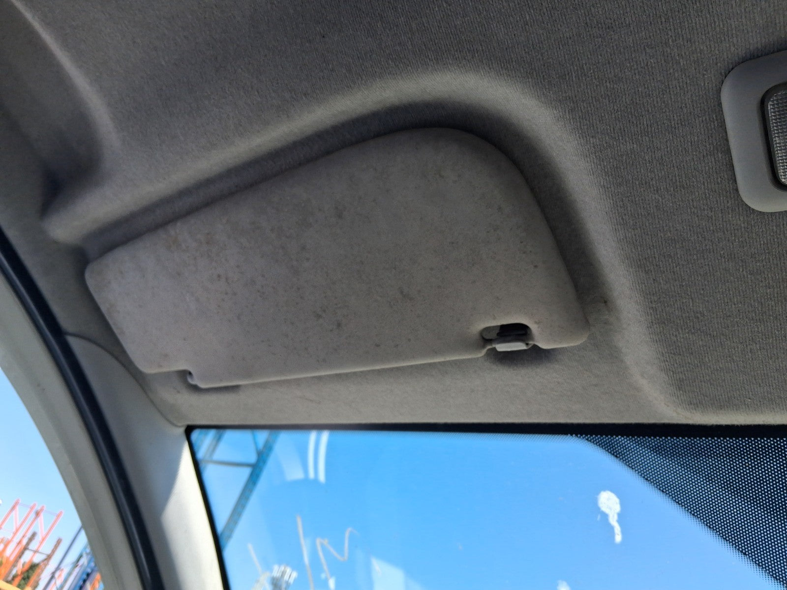2015 PEUGEOT BIPPER NSF PASSENGER SIDE FRONT SUN VISOR SHADE