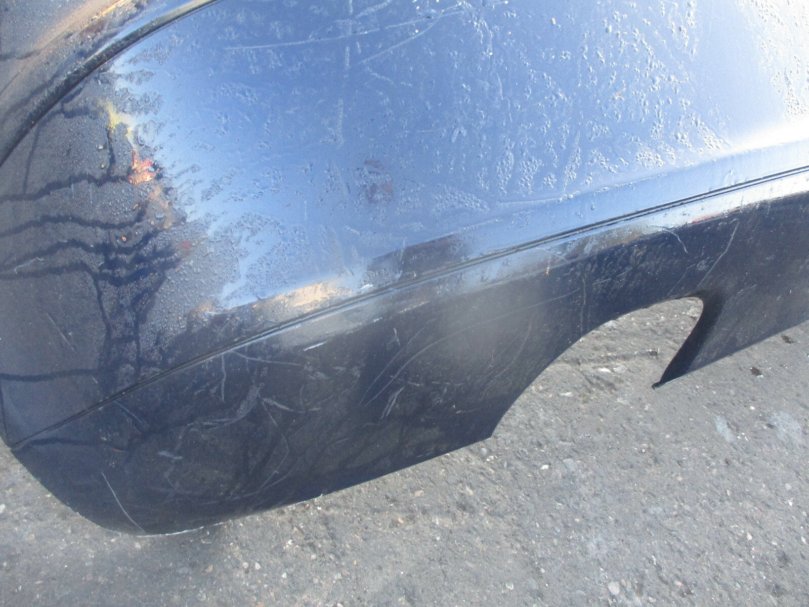 AUDI A3 8P MK2 2005 REAR BACK BUMPER DARK BLUE