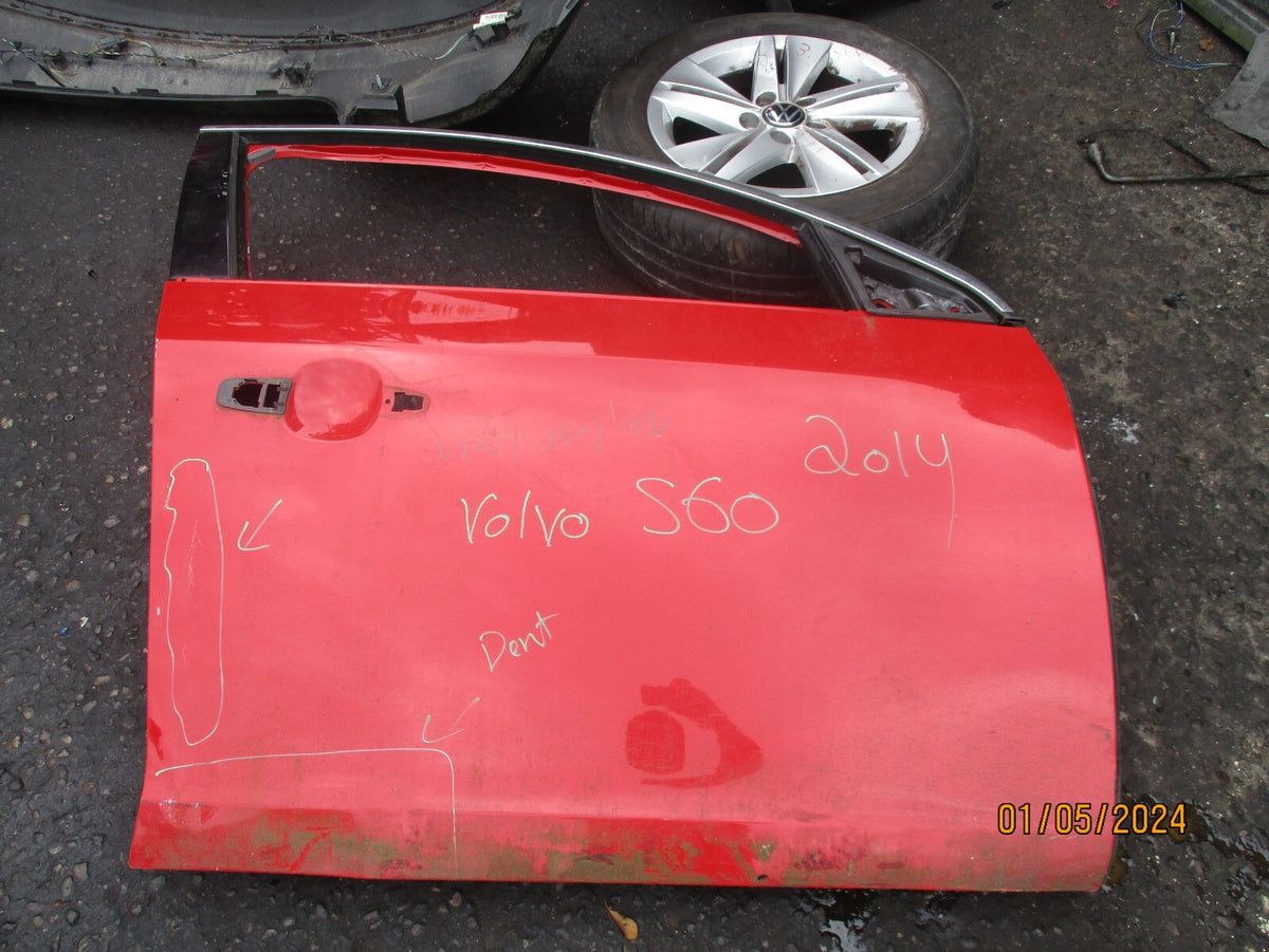 VOLVO S60 2014 MK2 OSF DRIVER SIDE FRONT DOOR PASSION RED 612