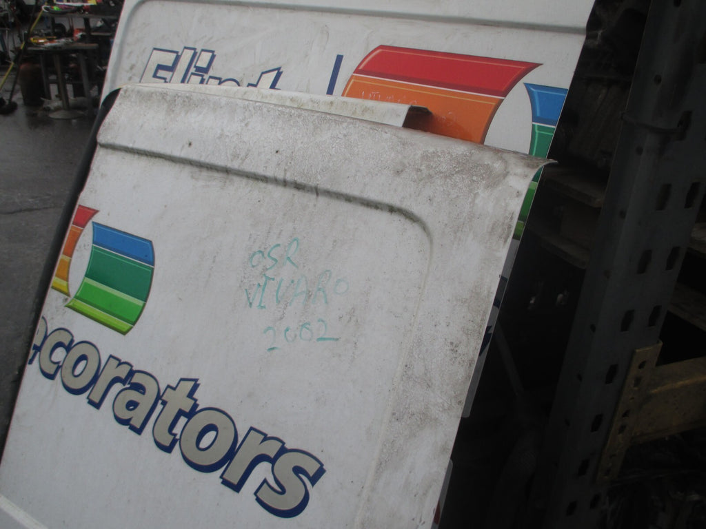 VAUXHALL VIVARO MK1 2002 OSR DRIVER SIDE REAR COMPLETE DOOR WHITE