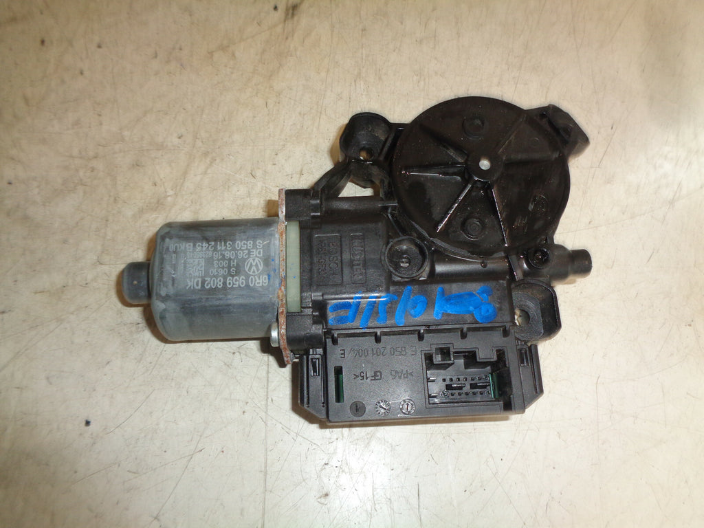 VW POLO 2017 6C OSF DRIVER SIDE FRONT WINDOW MOTOR 6R0959802DK
