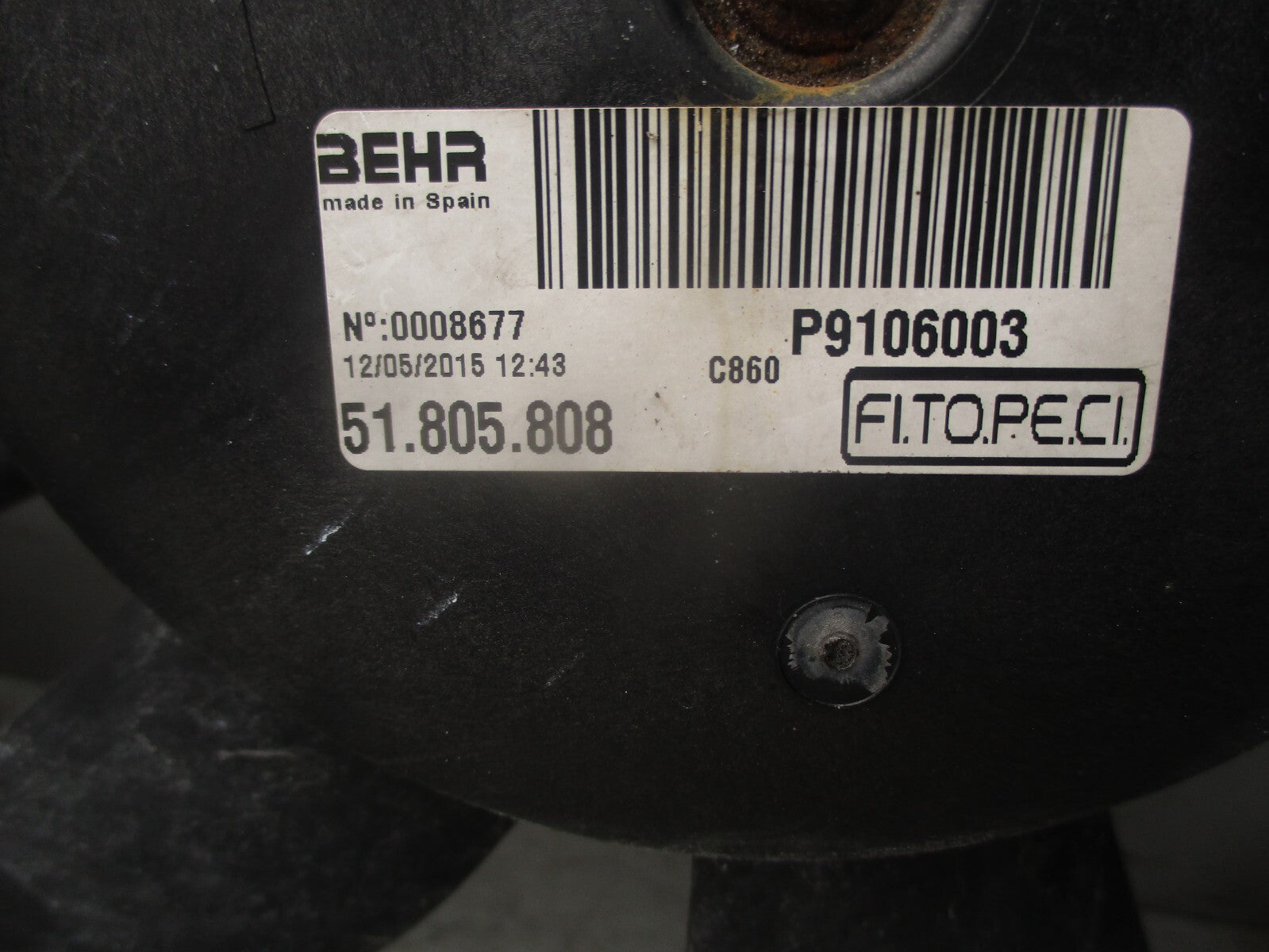 2015 PEUGEOT BIPPER 1.3 DIESEL RADIATOR COOLING FAN 51805808