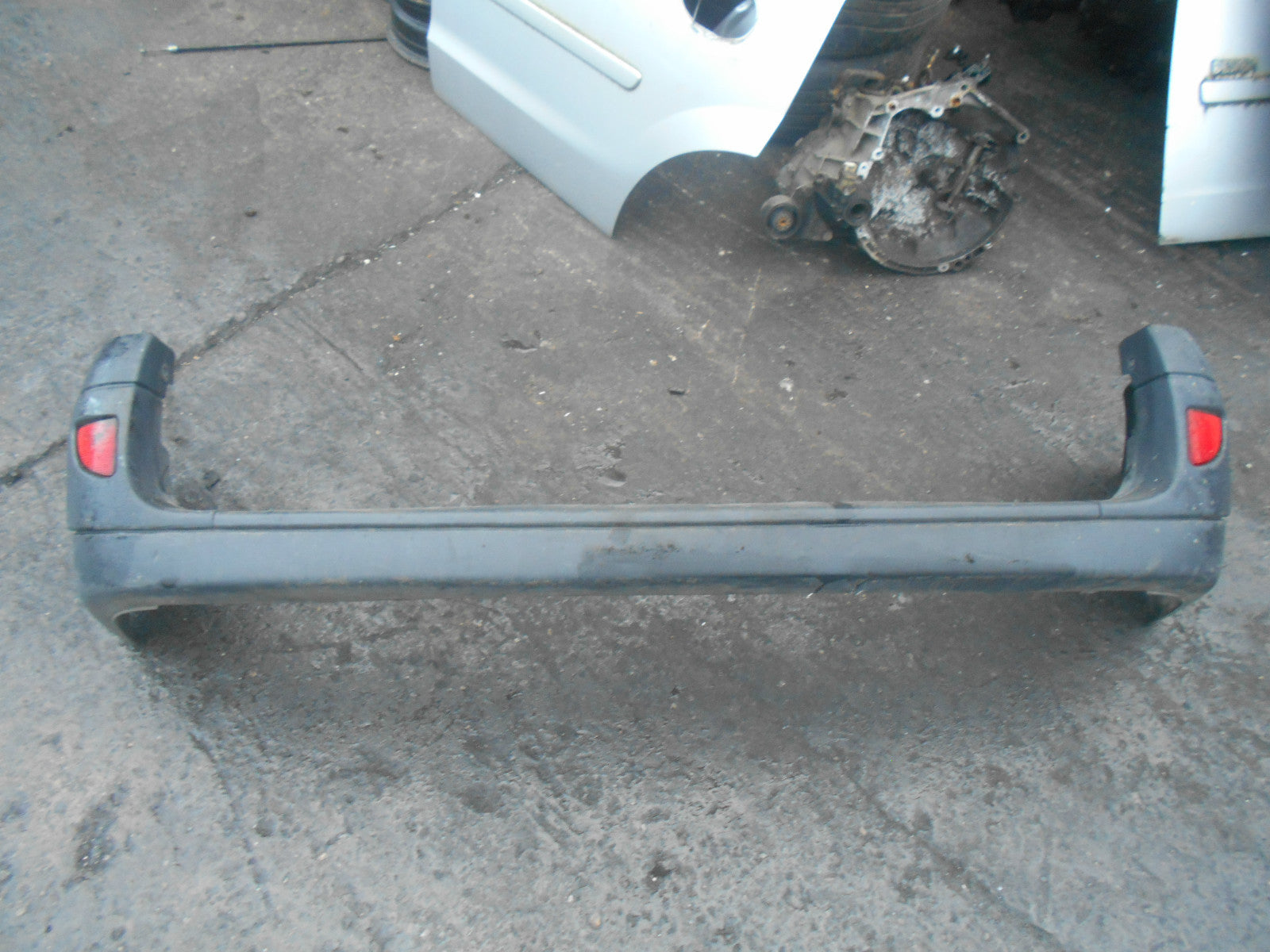 NISSAN KUBISTAR 2006 REAR PLASTIC BUMPER BLACK