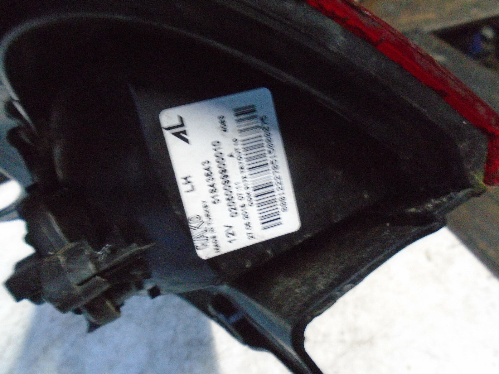 FIAT PANDA 2016 MK3 NSR PASSENGER SIDE REAR TAIL LIGHT 51843643