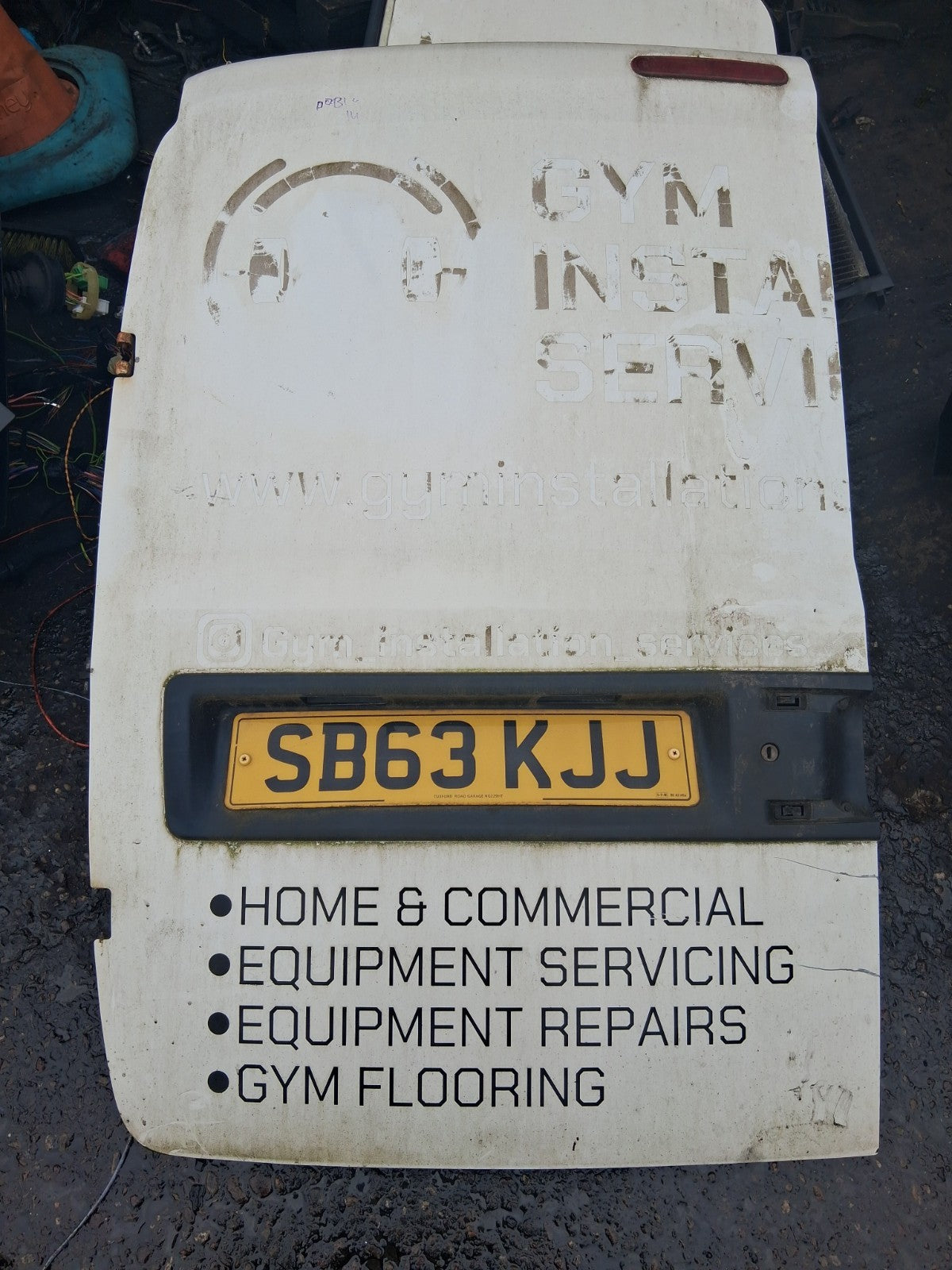 2013 FIAT DOBLO MK2 NSR PASSENGER SIDE REAR LEFT COMPLETE DOOR WHITE