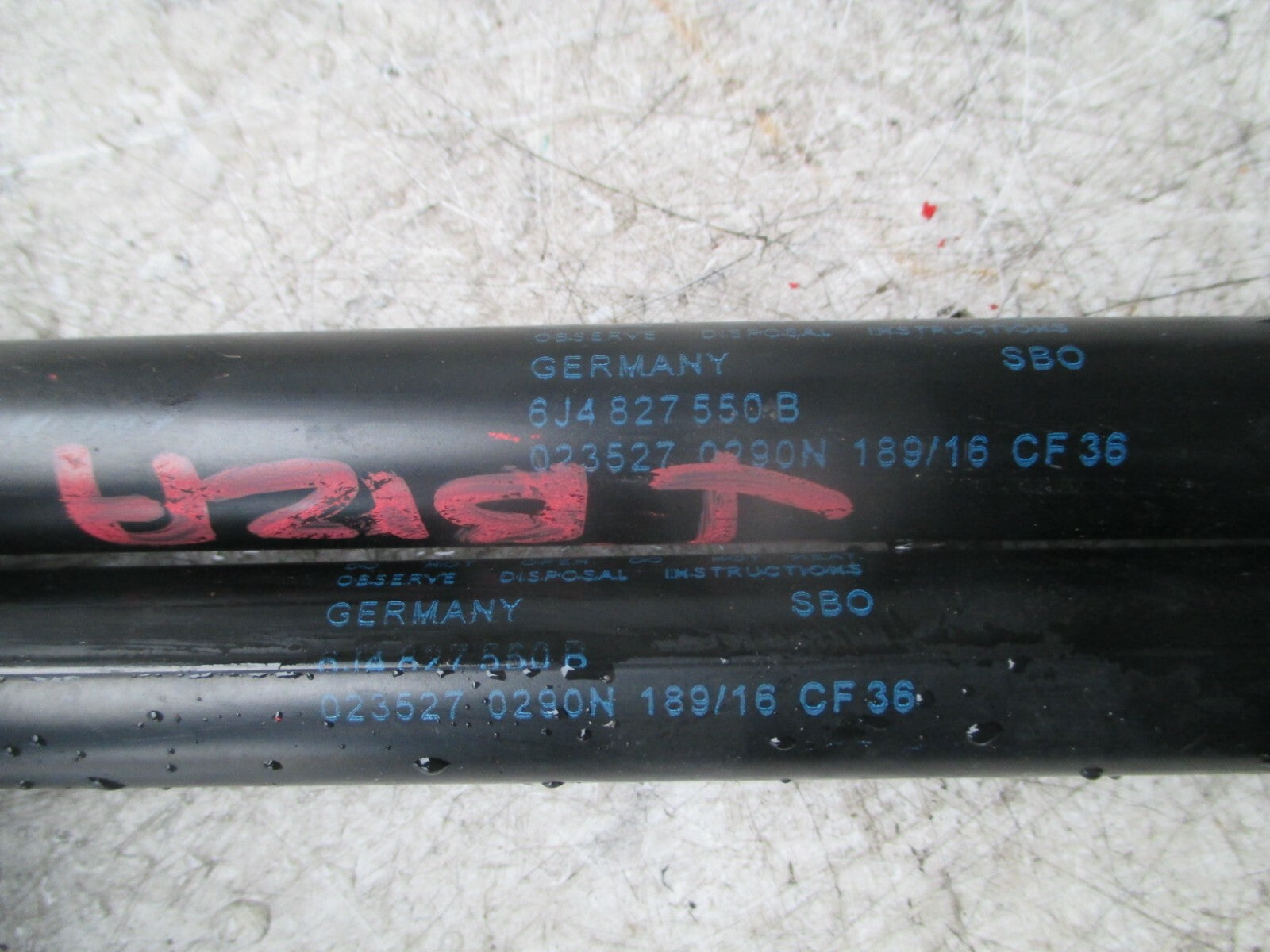SEAT IBIZA 2016 MK4 6J TAILGATE PAIR GAS STRUTS 6J4827550